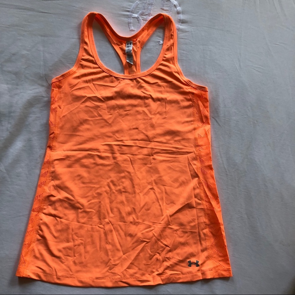 Under Armour Neon Orange Vented Tank